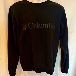Columbia Black Crewneck Sweater Minimalist Design